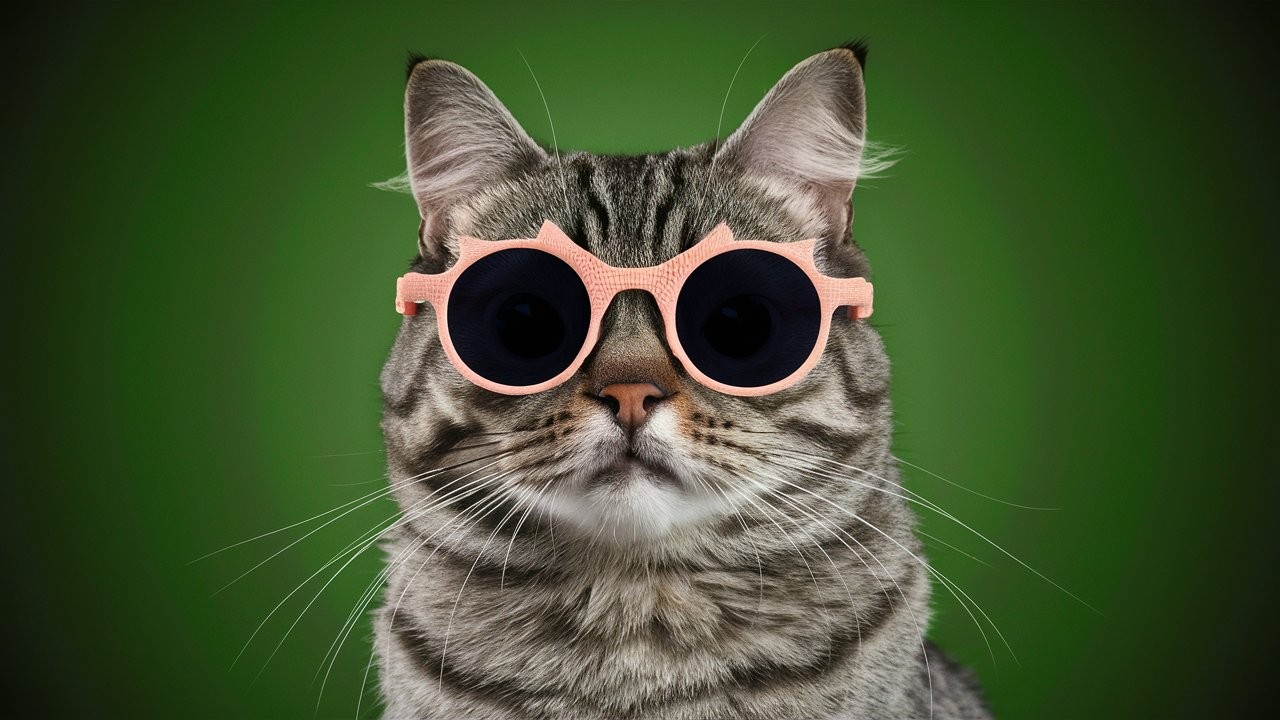 Cats wearing Custom Frames
