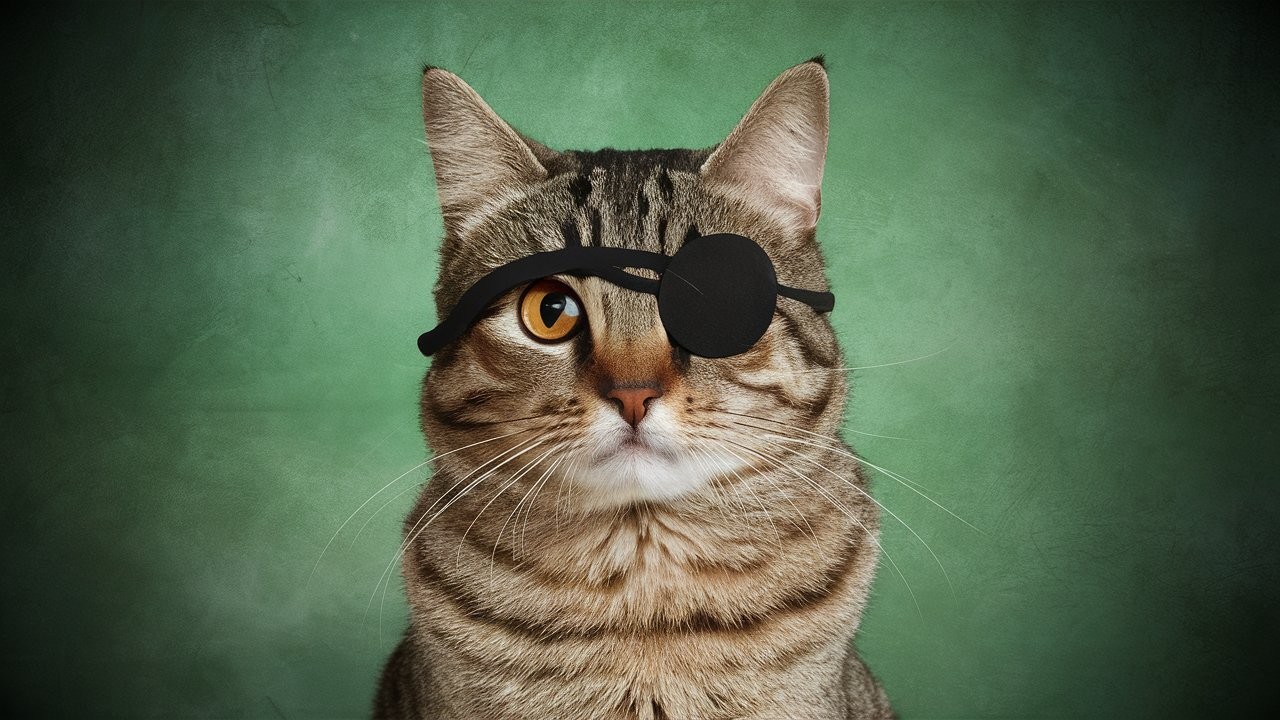 Cats wearing Eye Patches